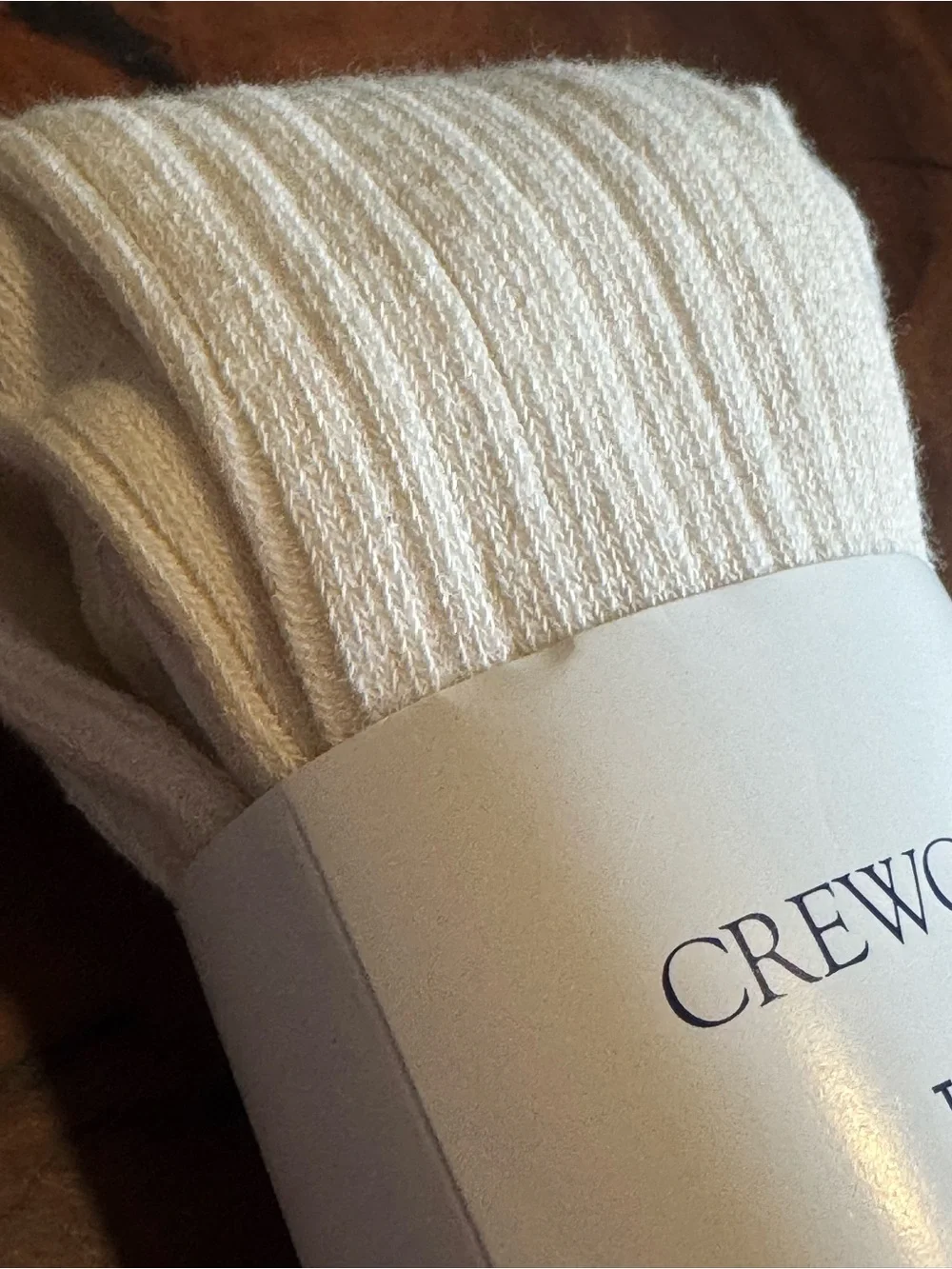 NWT Crewcuts Cream Ribbed Tights - Children's